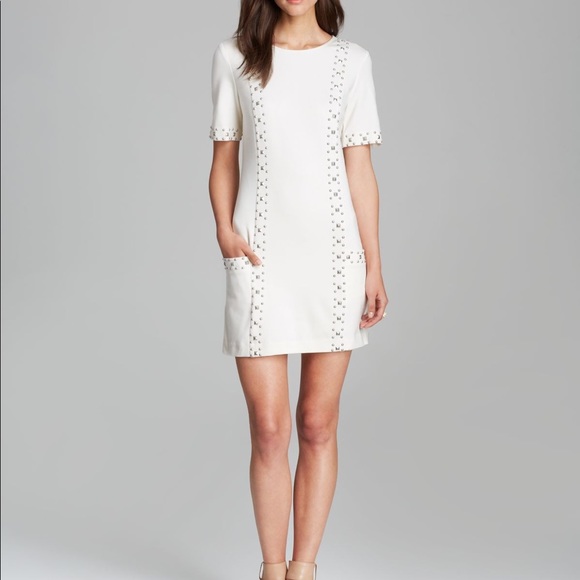 NWT Trina Turk Naomi Ponte Ivory Cream Dress Sz 6 - Picture 1 of 7